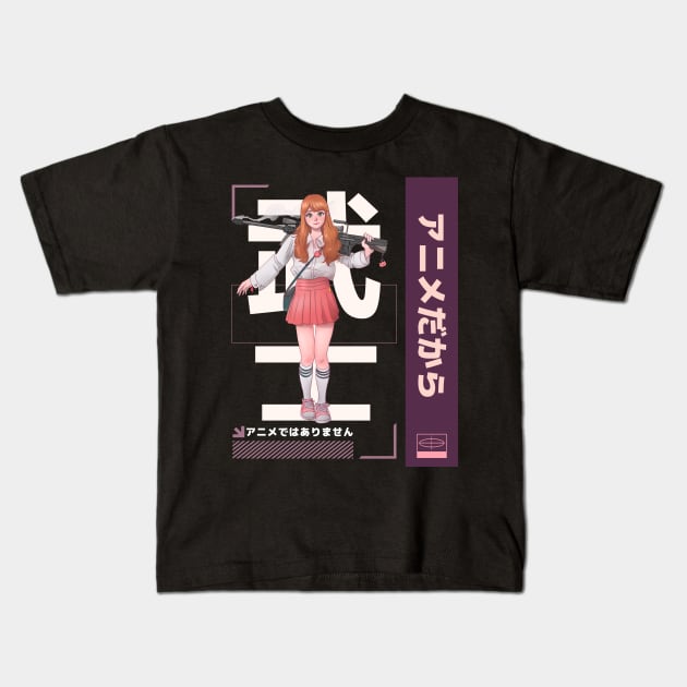 Anime Girl It's Not Cartoons It's Anime l Otaku Anime Lover Kids T-Shirt by star trek fanart and more